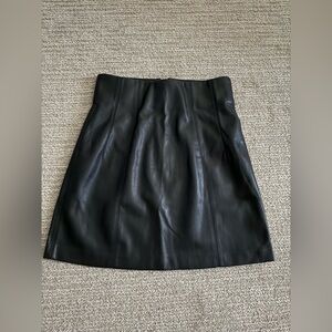 Zara faux leather skirt